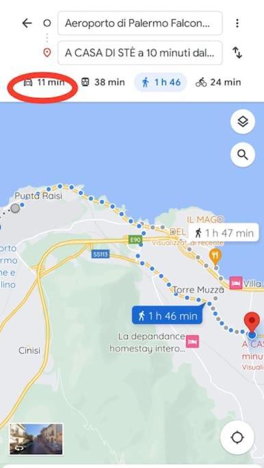 A Casa Di Ste - Vicino Aeroporto Falcone Borsellino Carini Exteriér fotografie